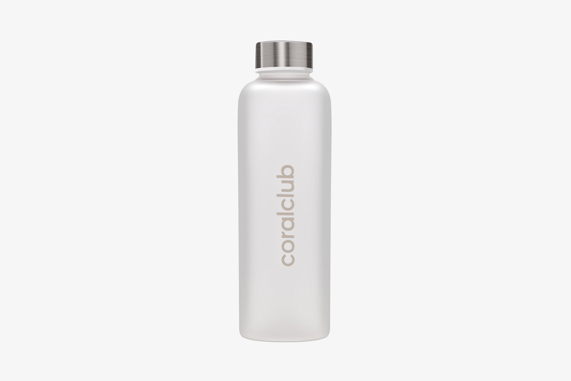 Bottiglia in vetro Hydrate the World con tappo in metallo